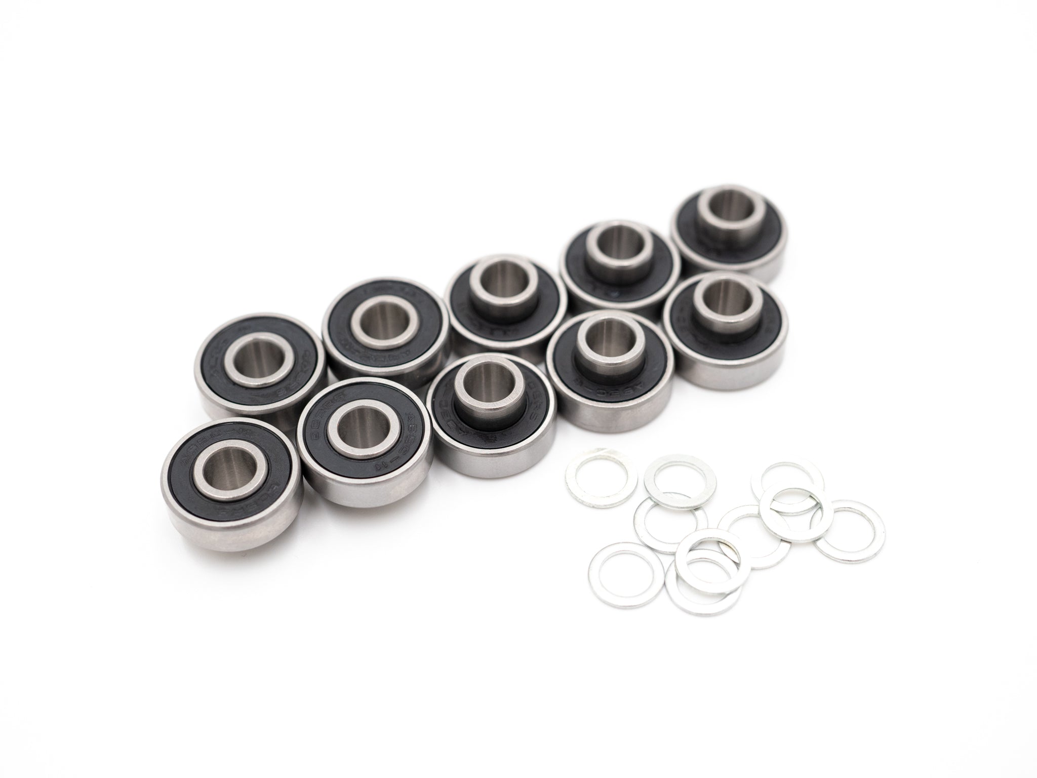 608RS 8mm Skateboard Bearings with integrated Spacers